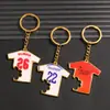 Abridor de garrafa de metal chaveiro pingente de mochila decoração esportiva de camiseta de futebol Cristiano Ronaldo e Messi