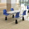 Mesa y silla de comedor para el personal de la empresa estudiantil, mesa y silla de comedor para el personal de la unidad escolar, mesa y silla combinadas para cuatro personas.