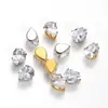 6 * 8mm cristal gota d'água Zircônia garra diamante diy joia roupa joia pingente de diamante costurado à mão brincos studs joias acessórios de cabelo Diamante
