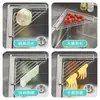 Estante escurridor de fregadero de acero inoxidable, estante de almacenamiento para cocina, organizador de paños de cocina engrosado, grifo, lavabo para lavar verduras y cesta escurridora para lavar platos