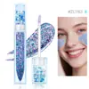 Maquillaje de Sirena Marina Transfronterizo Perlas de Burbuja Gel con Purpurina Corporal Gel de Lentejuelas Maquillaje Facial con Diamantes Brillantes para Carnaval Festivo