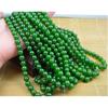 Collar de jade de Taiwán al por mayor color jaspe verde espinaca cadena Torre damas cuello redondo cadena para madre pulsera de cuentas redondas colgante