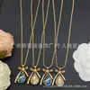 Nueva colección de collares marca D/marca Dior, disponible exclusivamente para comercio electrónico transfronterizo, productos nuevos con etiquetas originales, collar de nariz de cerdo CD al por mayor