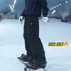 Pantalones de esquí gruesos, de corte recto y holgados para hombre, resistentes al viento, al agua y a las manchas, con forro de forro polar, para senderismo al aire libre