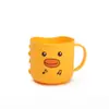 Conjunto de Copos de Enxaguante Bucal Infantil Pato Amarelo Desenho Animado Criativo Fofo Copo para Escovar os Dentes Copo para Escovar os Dentes de Bebê Copo de Bebida Casa