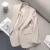 Blazer Novo Estilo 2026 para Primavera e Outono, Elegante de Alta Qualidade Estilo Coreano Petite, Conjunto Feminino Solto para Temporada de Trabalho