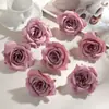 Flores artificiais de rosa pequenas para paredes de flores de casamento, lapelas de rosa de seda, flores de cabeça, caixas de rosa feitas à mão para decoração