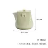 Conjunto para Sala de Chá com Esmalte Verde Estilo Song, Coleção Série Verde Cana, Incluindo Gaiwan, Bule, Xícaras de Chá, Suporte para Bule, Adequado para Cerimônia do Chá e Cerimônia do Incenso