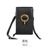 Bolso para teléfono móvil 2023, minibolso cruzado con hebilla de bloqueo de color sólido a la moda para mujer, bolso para teléfono móvil de gran capacidad y combinable con todo, estilo coreano