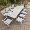 Mesa y Sillas de Comedor para Balcón Exterior Nórdico, Patio de Villa, Solárium, Jardín de Hotel, Muebles de Ocio al Aire Libre, Silla de Ratán de Cuerda