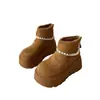 Botines estilo retro con plataforma para mujer, nueva colección de invierno 2026, forrados de felpa, cálidos y de suela gruesa