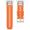 Adecuado para Apple Watch con Correa de Acero Inoxidable de Gama Alta Funcional de Fluororubber Iwatch110Ultra, un Producto Caliente Transfronterizo
