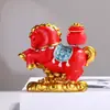 Adorno de mascota de caballo estilo chino, decoración de escritorio de dibujos animados del Año del Caballo, regalo de Año Nuevo, nuevo adorno del zodiaco de poni