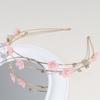 Diadema coreana de perlas y diamantes de imitación superventas, ultrafina, súper hada, de doble capa con flores, para salir, sencilla, que combina con todo, accesorios para el cabello