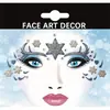 Maquillaje de Fiesta y Vacaciones Europeo y Americano Pegatinas Faciales Autoadhesivas Polvo Brillante Tema Dibujos Animados Halloween Navidad con Pegatinas de Diamantes