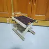 Taburete Plegable para Barbacoa al Aire Libre, Taburete de Madera Maciza de Acacia, Taburete de Pesca Portátil de Madera para Uso Doméstico de Adultos, Venta al por Mayor