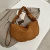 Bolso dumpling de axila plisado de nicho 2025 nueva moda otoño e invierno bolso de mano esmerilado bolso de hombro commuter de gran capacidad