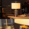 Lámpara de Mesa de Vidrio Creativa Minimalista Moderna Nórdica de Amazon Transfronteriza para Sala de Estar Americana, Estudio, Dormitorio Cálido