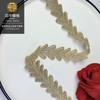 Colar de renda bordada solúvel em água com fio dourado, código de barras, feito à mão, 2cm, acessórios para roupas Lolita, faça você mesmo, renda