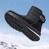 Zapatos de algodón para mujer 2026 nuevo modelo de invierno transfronterizos casuales de felpa sin cordones botas de nieve para exteriores cálidas impermeables botas de algodón