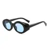 Nuevas gafas de sol ovaladas de montura pequeña de moda transfronteriza, estilo retro para caras cuadradas y redondas, gafas de sol de alta gama de estilo urbano moderno para chicas a la moda