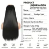 Pieza de extensión de cabello europea y americana, peluca de cinco clips, pieza de peluca de cabello largo liso, pieza de extensión de cabello de peluca sin costuras, peluca de Xuchang