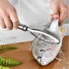 Raspador de escamas de pescado de acero inoxidable 304, cepillo para eliminar escamas de pescado comercial, grueso, para uso doméstico, utensilio de cocina, raspador para eliminar escamas de pescado, disponible en stock.