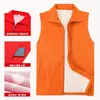 Chaleco de Voluntario Estampado Personalizado con Logo Miembro de Fiesta Chaleco Rojo Camisa Publicitaria Ropa de Trabajo para Eventos Benéficos Chaleco