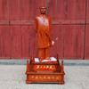 Adornos de Talla de Madera de Ébano Gran Estatua Estatua de Pie Artesanías de Madera Hechas a Mano Flores Regalos Decorativos Creativos