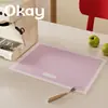 Tapete Impermeável Simples de Couro PVC Estilo Coreano com Toque de Luxo, Protetor de Mesa de Jantar Resistente ao Calor e Antiderrapante, Resistente a Óleo, Sujeira e Fácil de Limpar