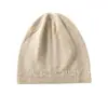 Modioso gorro de cachemira para mujer, suave y cálido, simple y elegante, nuevo moda otoño e invierno versátil gorro casual
