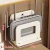 Estante para router, estante de almacenamiento WiFi montado en la pared, estante de almacenamiento extensible sin perforaciones para decodificador de TV montado en la pared