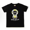 Fornecimento Atacadista Transfronteiriço de Marca da Moda, Dropshipping de Comércio Exterior, Camiseta de Manga Curta Bape Cabeça de Macaco Tubarão Peso Pesado 230g 30