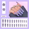 Pegatinas Populares para Uñas Portátiles Transfronterizas Uñas de Ballet Europeas y Americanas Uñas Portátiles Piezas de Uñas de Instagram Piezas de Uñas Removibles