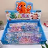 Novo Brinquedo Criativo de Polvo para Apertar Q-elástico Fluido de Apertar Brinquedo de Descompressão Desenho Animado Fofo Brinquedo de Apertar para Aliviar a Tensão