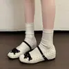 Sapatos Mary Jane Doces e Únicos com Bico Quadrado, Boca Rasa e Aumento de Altura Oculto para Mulheres, Disponíveis em Cores 2026m