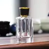 Botella de perfume de fondo grueso de alta calidad al por mayor 50ml 100ml botella de vidrio botella cuadrada plana botella de perfume vacía bayoneta con tapa