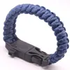 Pulsera de Supervivencia Todo en Uno para Exteriores, Pulsera Trenzada de Paracord de Siete Hilos, Brújula Silbato, Esencial para Montañismo y Aventura al Aire Libre