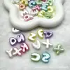 Accesorios de Cuentas con Letras de Agujero Grande Versión Q de Acrílico para Bolsos Hechos a Mano DIY Cadena para Teléfono Llavero Materiales Cuentas Sueltas