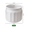 Maceta de Plástico Grueso Rayada Casual Escandinava con Flor de Simulación Maceta de Decoración para el Hogar Tamaño Pequeño Maceta de Escritorio Venta al por Mayor