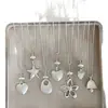 Estilo Minimalista Colgante de Corazón y Estrella Mate Collar Largo, Único y de Nicho, Apilable, Cadena para Suéter Fresca y Versátil