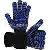 Resistentes a Altas Temperaturas Silicona Horno Barbacoa Anti-quemaduras Horno Microondas Resistente al Desgaste Cable Aislante Prepoxy Retardante de Llama Barbacoa Guantes Ignífugos