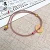 Pulsera de calabaza mariposa oro antiguo de alto color láser tienda de oro con joyería flash nicho lujo cuatro hojas
