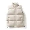 Fábrica de origem colete outono e inverno novo cor sólida jaqueta de algodão moderno casual quente sem mangas colete outerwear atacado para exportação