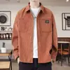 Camisa de Botão Único Transfronteiriça Masculina Versátil Simples Tendência Novo Estilo Confortável Casual Roupa de Trabalho Jaqueta Casaco de Manga Longa