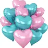 Globos de Papel de Aluminio en Forma de Corazón 12 Piezas Transfronterizos Globos para el Día de San Valentín Flotando en el Aire Globos de Helio Artículos de Decoración para Cumpleaños
