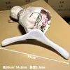 Percha Blanca para Ropa Infantil Pinza para Pantalones Tienda de Ropa Percha de Plástico para Ropa Colgador para Pantalones Perchero Grande para Ropa Infantil Set de Exhibición Perchero