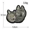 Parche de Tela con Cabeza de Animal Tigre Lobo Oso de Venta Caliente Etiqueta Decorativa de Tela para Exteriores Insignia para Ropa Bordado por Computadora Stock Listo Venta al por Mayor