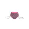 Mini bolsa fofa em formato de coração feminina, nova moda 2023, bolsa transversal estilo coreano, bolsa de ombro personalizada