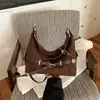 Bolso de hombro cruzado de alta gama vintage transfronterizo para mujer, bolso de axila de un solo hombro, nuevo bolso de mano de moda 2026, bolso cruzado tipo dumpling